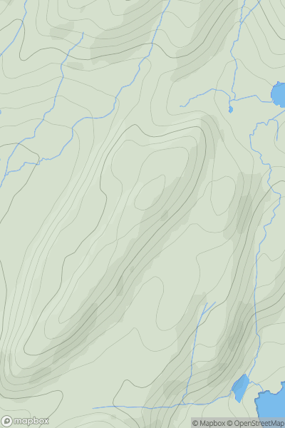 Thumbnail image for A' Chrannag [Knapdale and Kintyre] showing contour plot for surrounding peak